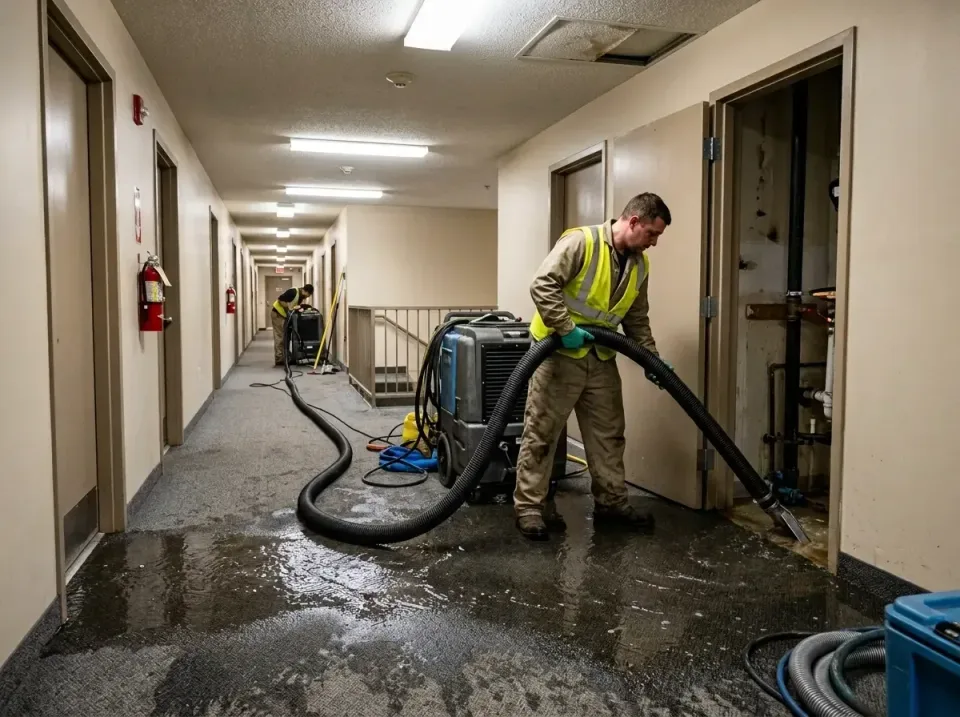 multi-unit-apartment-hallway-f-005 — frequently asked questions, Emergency Burst Pipe Water Extraction & Removal in Old Stin…